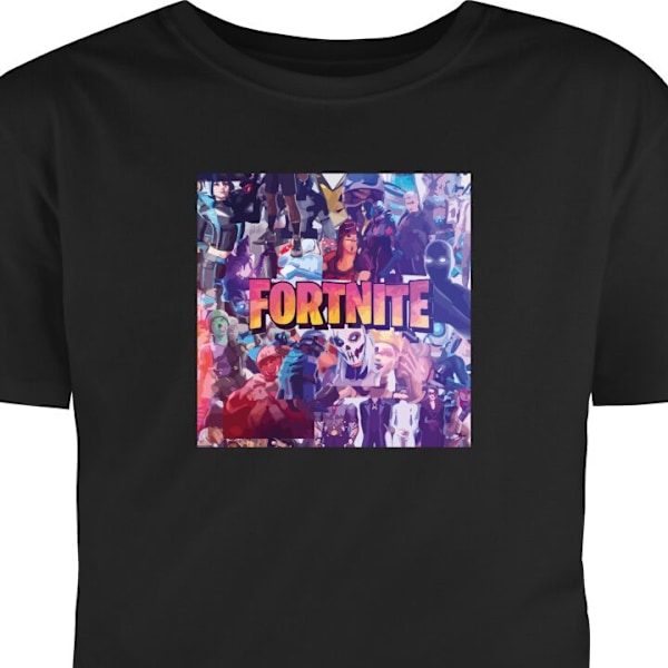 T-shirt til Voksen | Klassisk Voksen T-shirt Fortnite sort M