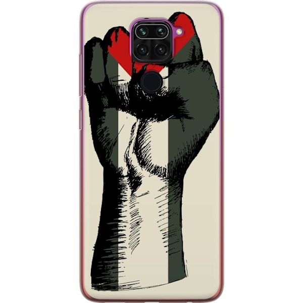 Xiaomi Redmi Note 9 Gjennomsiktig deksel Hand knyttet i Palest