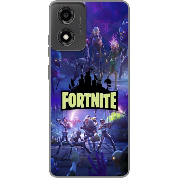 Motorola Moto E14 Gjennomsiktig deksel Fortnite