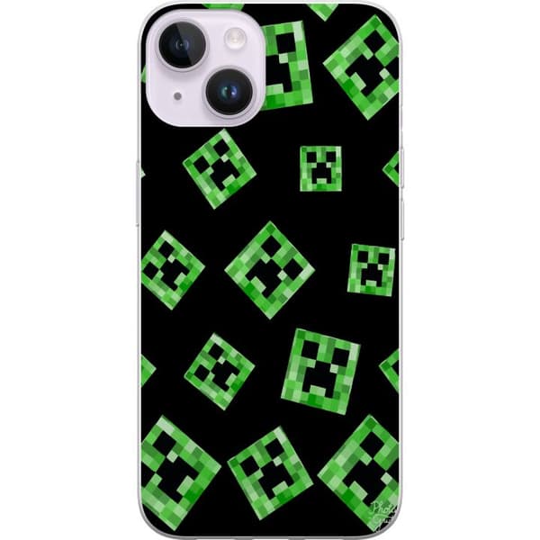 Kompatibelt Mobildeksel til Apple iPhone 14 Minecraft