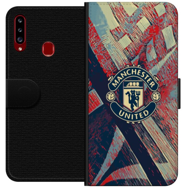 Samsung Galaxy A20s Lompakkokotelo Manchester United FC