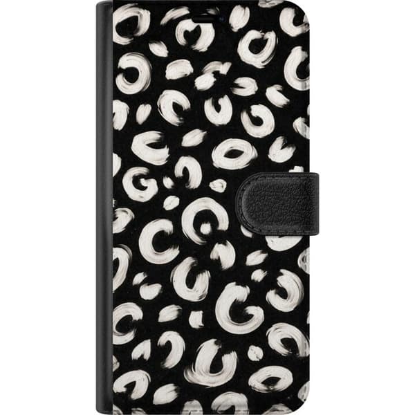 Kompatibel Tegnebogsetui til Apple iPhone 11 Grafisk leopardfornemmelse i sort og hvidt