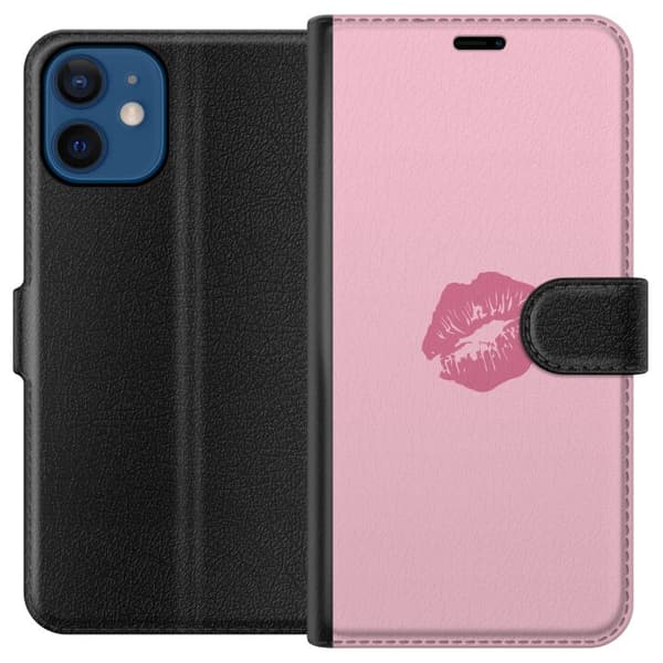 Kompatibel Tegnebogsetui til Apple iPhone 12 mini Kys