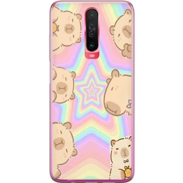 Xiaomi Redmi K30 Läpinäkyvä kuori Kawaii Capybara Galaxy S