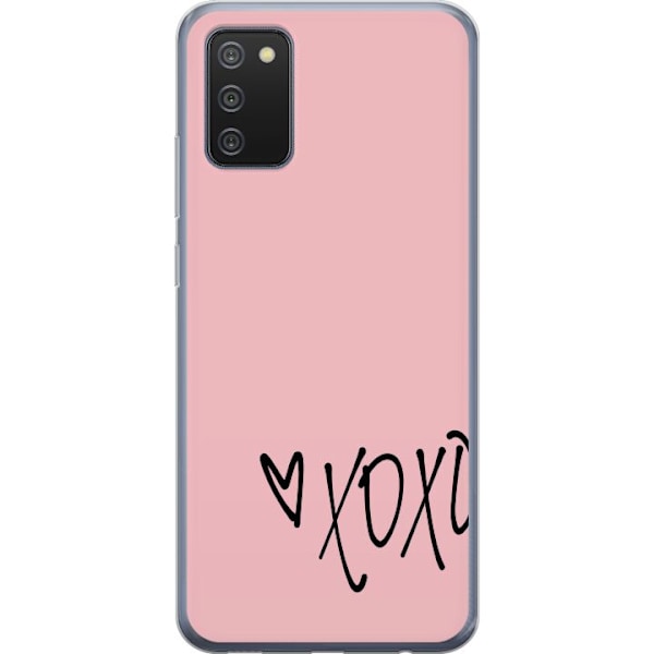 Samsung Galaxy A02s Gennemsigtig cover XOXOXO