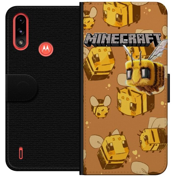 Motorola Moto E7 Power Lommeboketui Minecraft Bi
