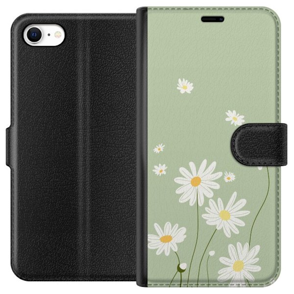 Apple iPhone 6 Plånboksfodral Prästkragar – blommigt mönster i svensk sommarstil