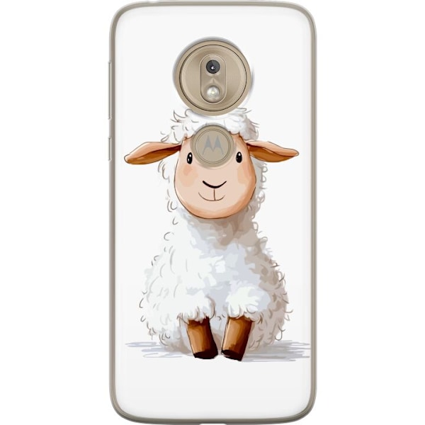 Motorola Moto G7 Play Gennemsigtig cover Sødt Lamm - tegneser