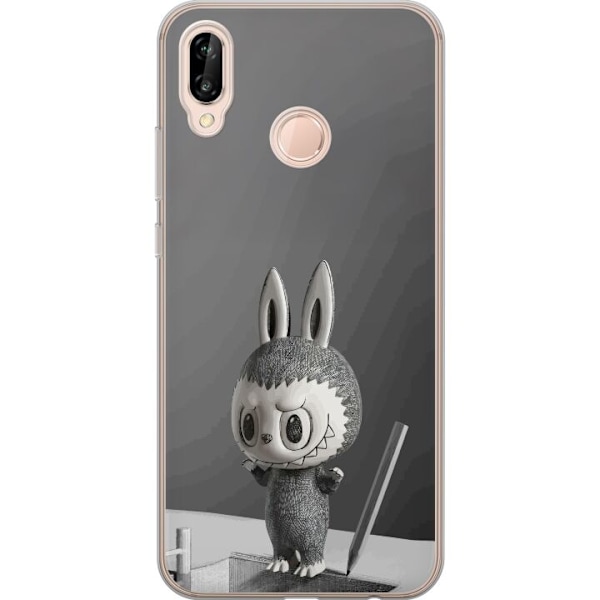 Huawei P20 lite Läpinäkyvä kuori Pop Mart MEGA LABUBU LABUBU Sketch 1000%