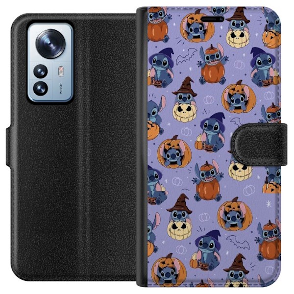 Xiaomi 12 Pro Tegnebogsetui Stitch halloween