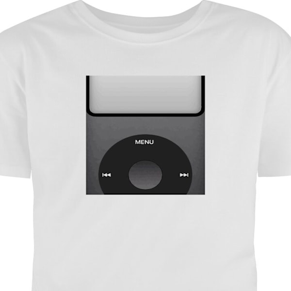 T-shirt för Vuxen | Klassisk Vuxen-T-shirt iPod vit XL