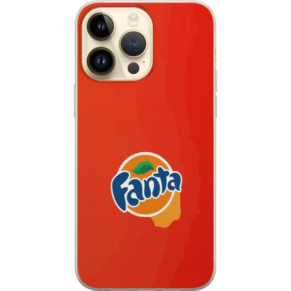 Kompatibelt Mobildeksel til Apple iPhone 14 Pro Max Minimalistisk appelsinbrus-inspirert design oransje