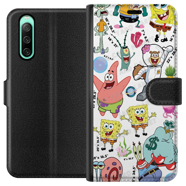 Sony Xperia 10 IV Lommeboketui SpongeBob SquarePants