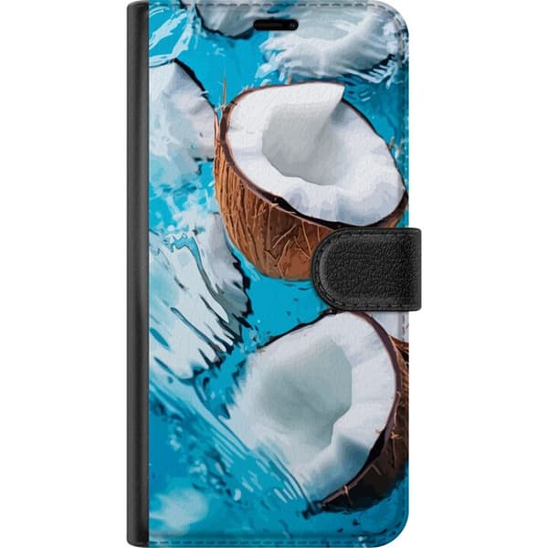 Kompatibel Tegnebogsetui til Apple iPhone 13 mini Kokosnødder Pool Sommer Hav Strand
