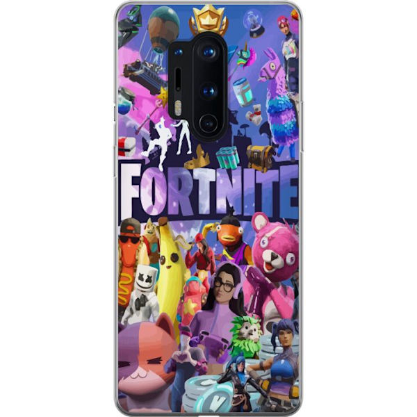 OnePlus 8 Pro Läpinäkyvä kuori Fortnite Hahmot Peliteema Ikonit Peli Suunnittelu Suosittu Taistelurojalainen Lapset Pelihahmojen Teema