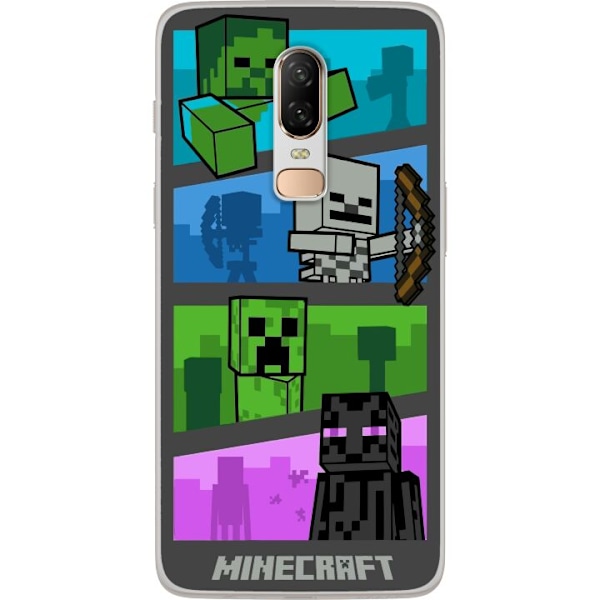 OnePlus 6 Gjennomsiktig deksel Minecraft