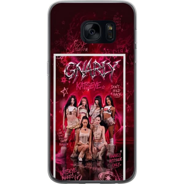 Kompatibelt Mobilskal till Samsung Galaxy S7 KATSEYE rosa