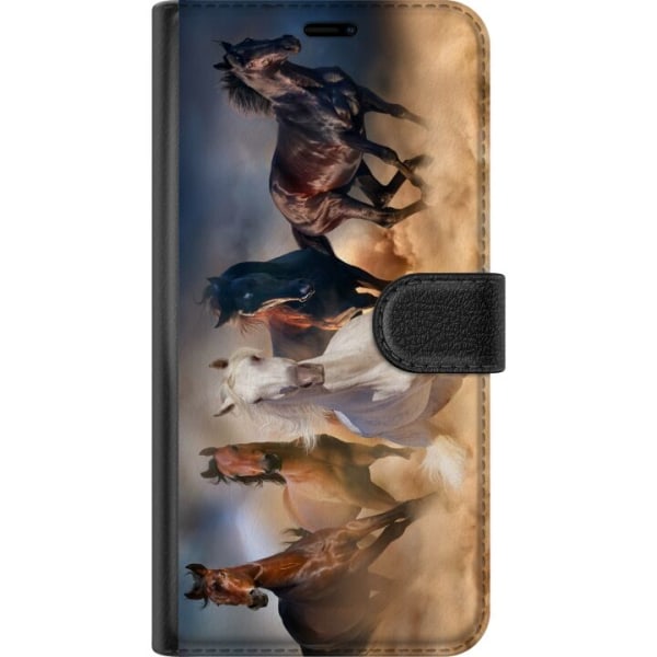 Apple iPhone SE (2016) Plånboksfodral Hästar