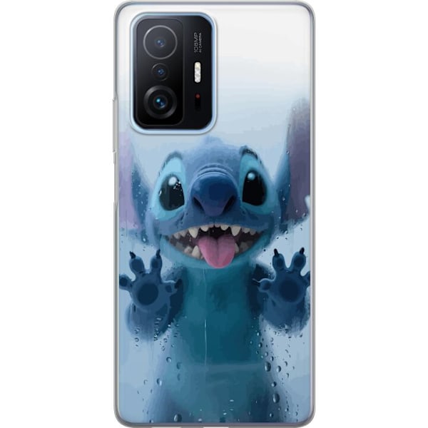 Xiaomi 11T Pro Genomskinligt Skal Stitch Window View – Stitch vid ett fönster i söt stil