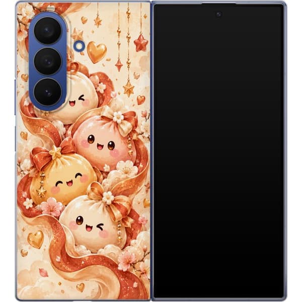 Kompatibelt Mobilskal till Samsung Galaxy Z Fold8 Ultra Höstvänner orange
