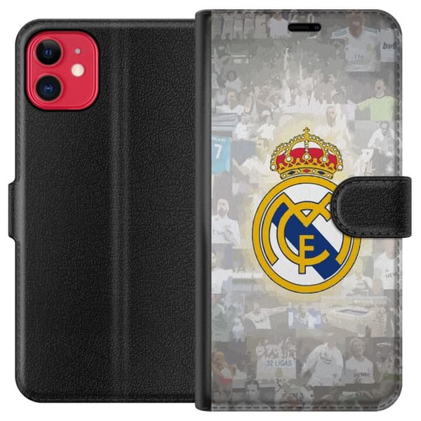 Kompatibel Tegnebogsetui til Apple iPhone 11 Real Madrid