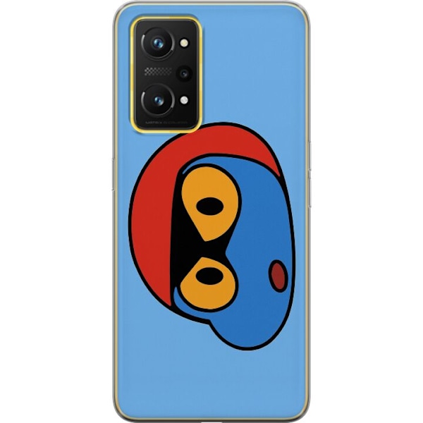 Realme GT Neo 3T Läpinäkyvä kuori Bold Bot Head