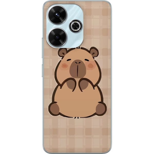 Xiaomi Redmi 13 Genomskinligt Skal Mobilskal kawaii capybara flera figurer japansk stil