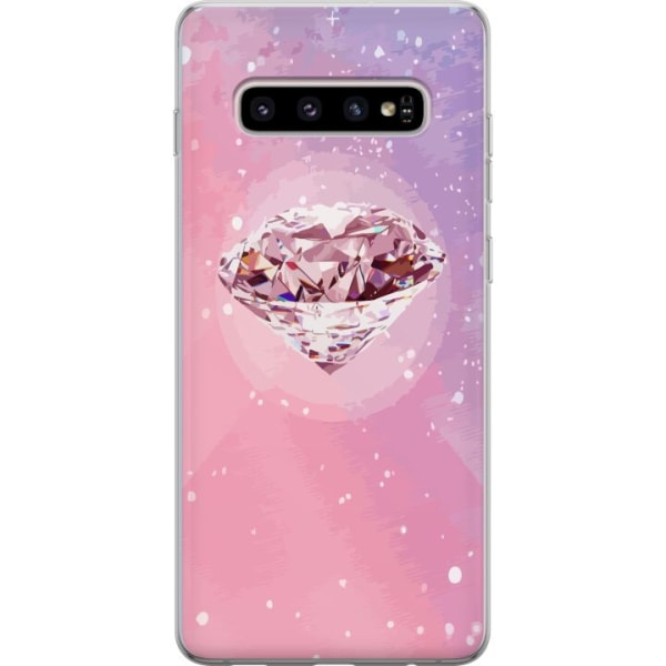 Samsung Galaxy S10+ Gjennomsiktig deksel Glitter Diamant
