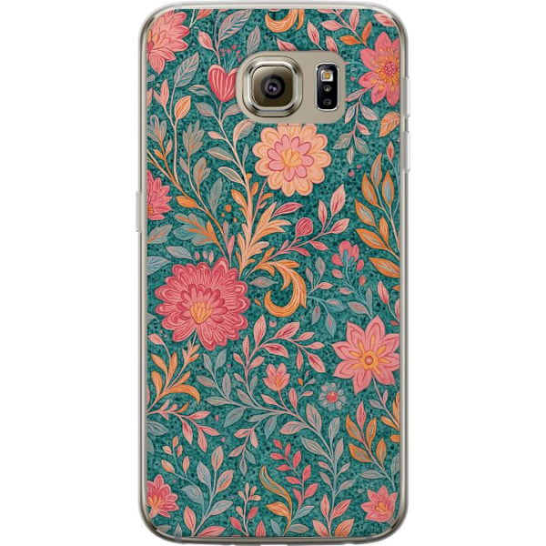 Samsung Galaxy S6 Läpinäkyvä kuori Floral Dream