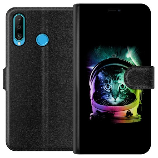 Huawei P30 lite Tegnebogsetui Rum Kat