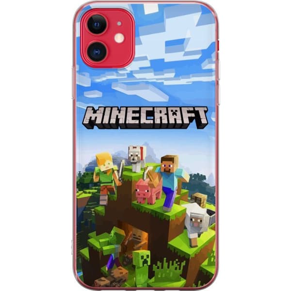 Kompatibelt Mobilskal till Apple iPhone 11 Minecraft Creeper block pixel retro gaming