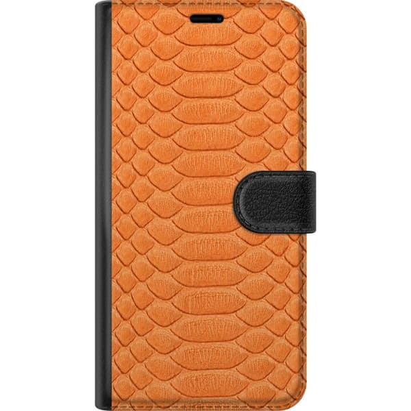 Kompatibel Tegnebogsetui til Apple iPhone 17e Orange krybdyrskæl orange