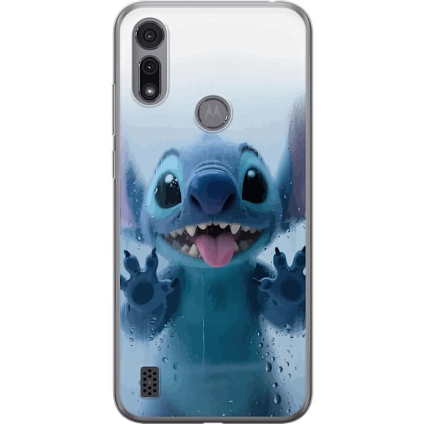 Motorola Moto E6i Genomskinligt Skal Stitch Window View – St