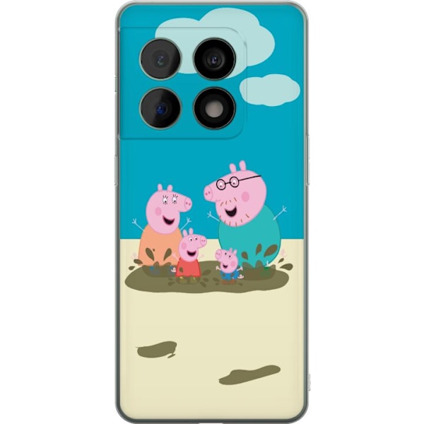 OnePlus 10 Pro Genomskinligt Skal Greta Gris Familjen George L