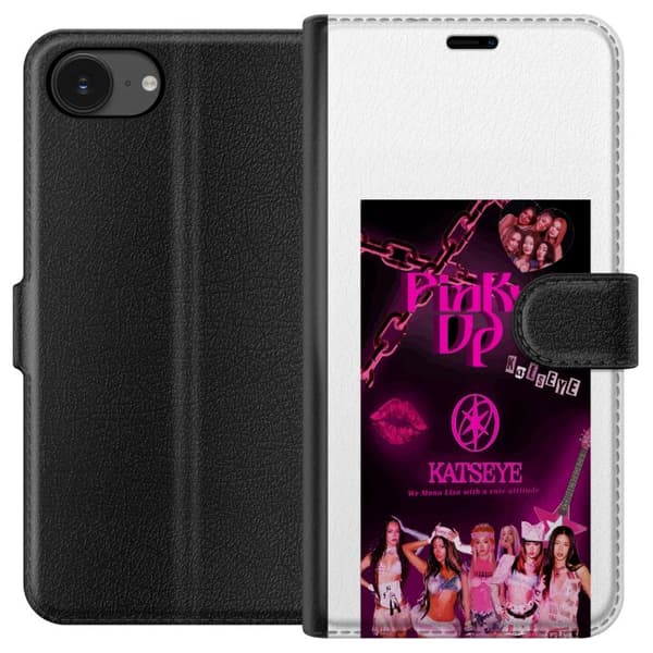 Kompatibel Tegnebogsetui til Apple iPhone 16e KATSEYE social collage pink
