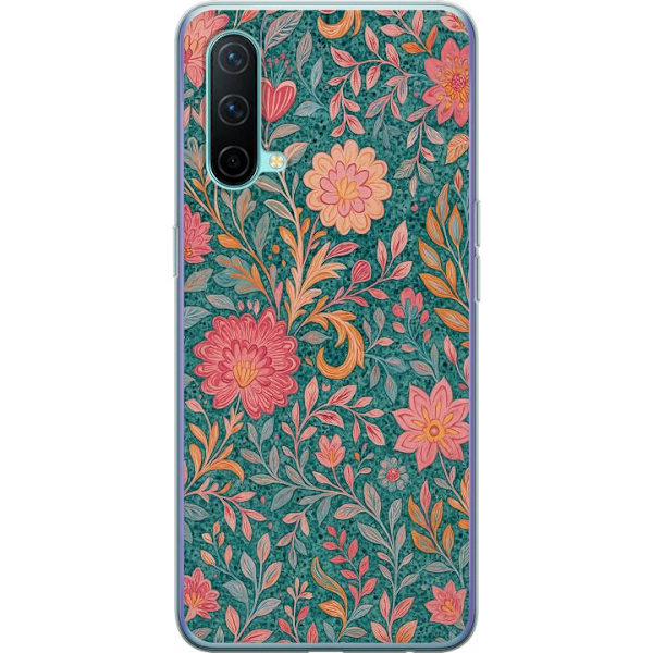 OnePlus Nord CE 5G Läpinäkyvä kuori Floral Dream