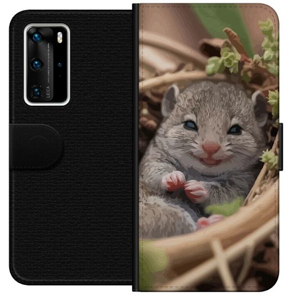 Huawei P40 Pro Tegnebogsetui Rotte Smilende Dyremotiv By Motiv Urban Grafisk Design Populært Sjovt Motiv Kunstart Stil