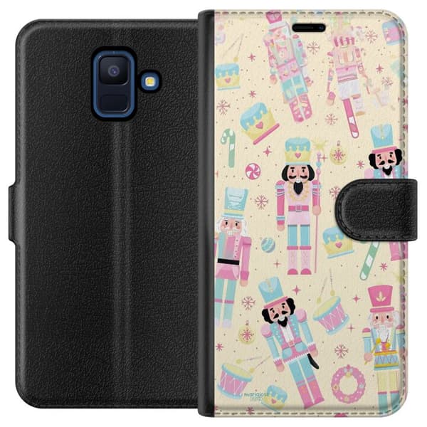 Kompatibel Tegnebogsetui til Samsung Galaxy A6 (2018) Jul pink