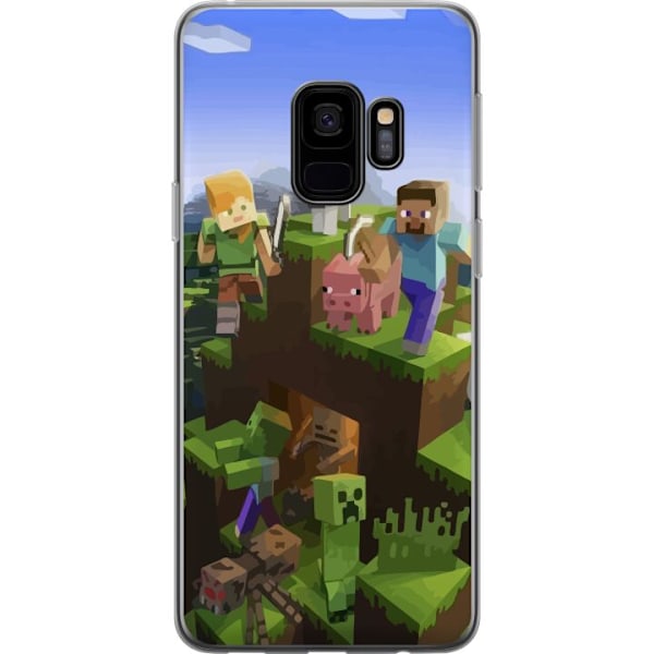 Samsung Galaxy S9 Genomskinligt Skal MineCraft