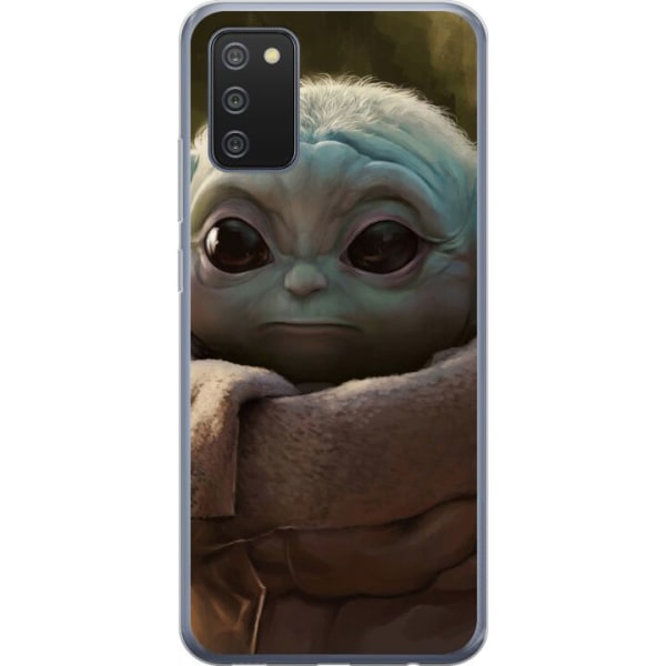 Samsung Galaxy A02s Läpinäkyvä kuori Baby Yoda