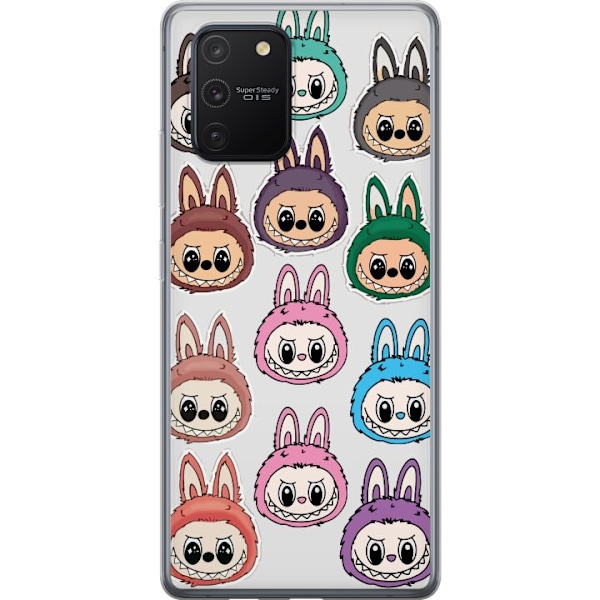 Samsung Galaxy S10 Lite Gennemsigtig cover Labubu Macaron Mons