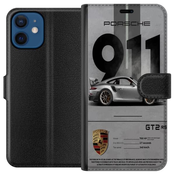 Kompatibelt Plånboksfodral till Apple iPhone 12 mini Porsche 911