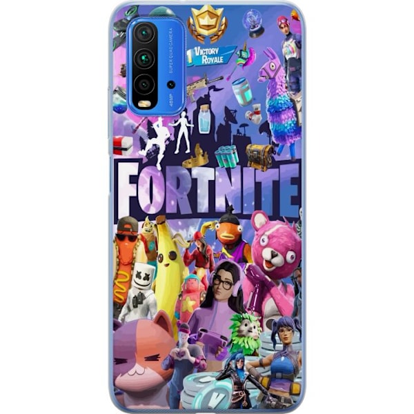 Xiaomi Redmi Note 9 4G Genomskinligt Skal Fortnite Grupp