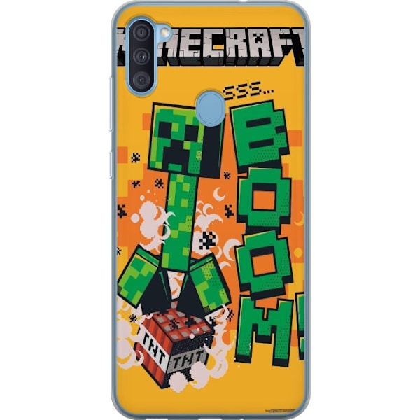 Samsung Galaxy A11 Läpinäkyvä kuori Minecraft Boom