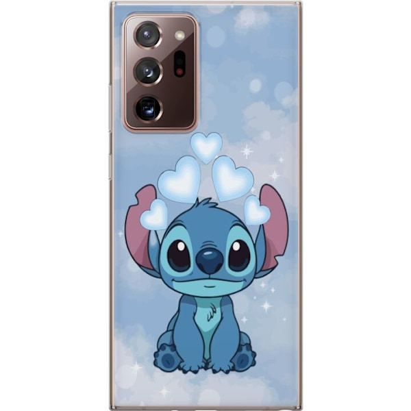Samsung Galaxy Note20 Ultra Genomskinligt Skal Stitch Hoppande Glädje – Rolig Design för Present