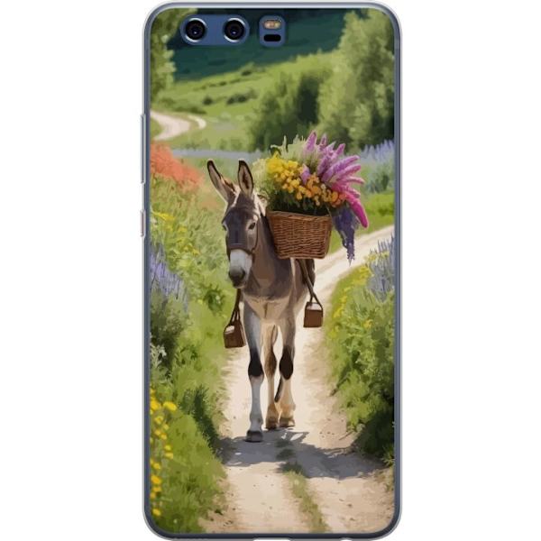 Huawei P10 Gennemsigtig cover Æsel Dyremotiv Rolig Design Naturmotiv Populær Dekoration Humor Grafisk Dyretema Eksotisk