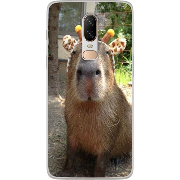 OnePlus 6 Gennemsigtig cover Capybara