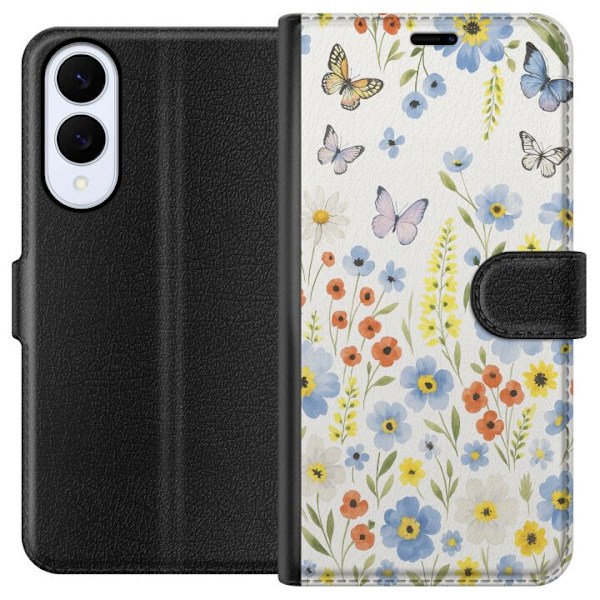Samsung Galaxy S25 Edge Plånboksfodral Sommarblommor
