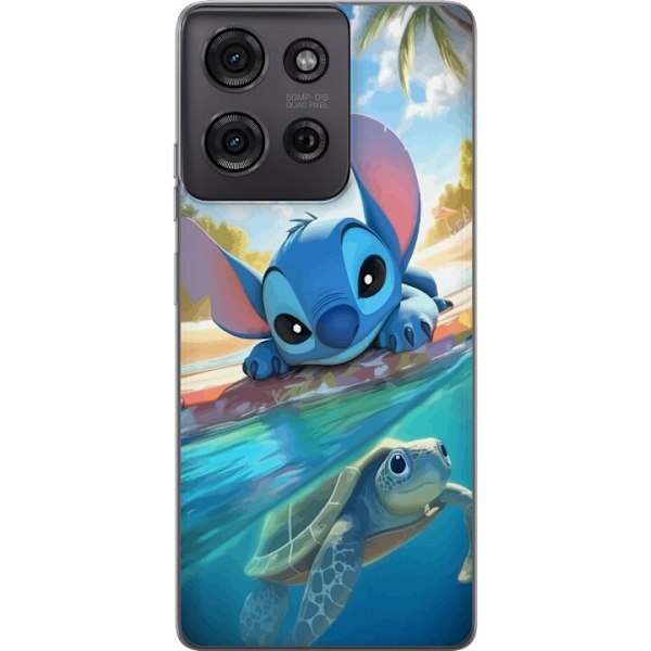 Motorola Moto G75 Läpinäkyvä kuori Stitch kilpikonnalla - s