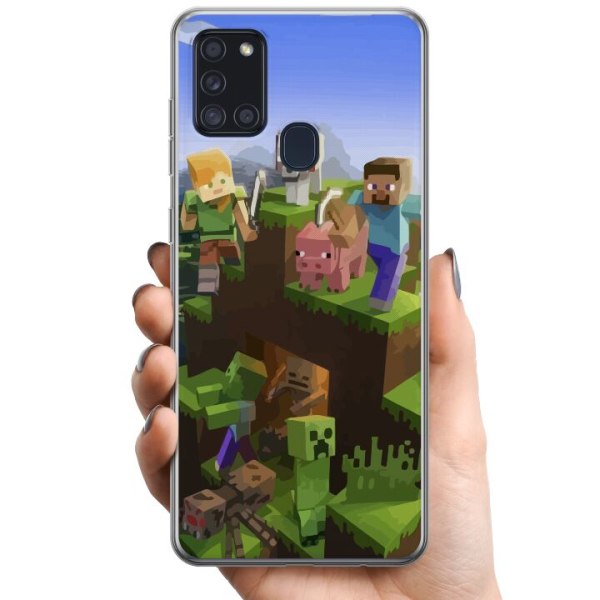 Samsung Galaxy A21s TPU Mobilskal MineCraft